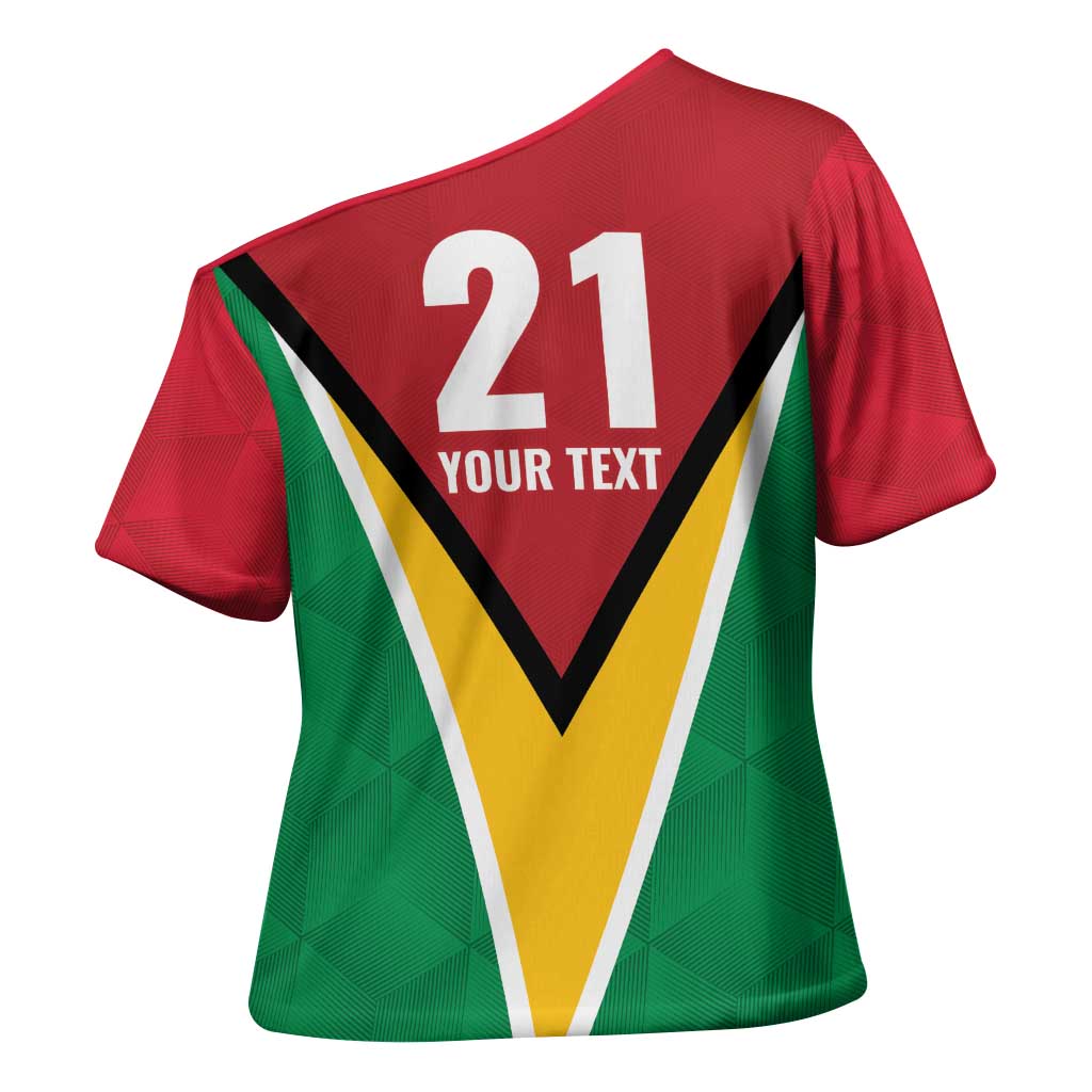 Custom Guyana Champions Reloaded 2025 Cross Shoulder Shirt Caribbean Cricket Supporter Amazon Warriors - Wonder Print Shop