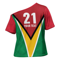 Custom Guyana Champions Reloaded 2025 Cross Shoulder Shirt Caribbean Cricket Supporter Amazon Warriors - Wonder Print Shop