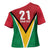 Custom Guyana Champions Reloaded 2025 Cross Shoulder Shirt Caribbean Cricket Supporter Amazon Warriors - Wonder Print Shop