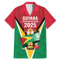 Custom Guyana Champions Reloaded 2025 Family Matching Mermaid Dress and Hawaiian Shirt Caribbean Cricket Supporter Amazon Warriors - Wonder Print Shop