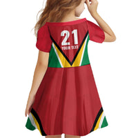 Custom Guyana Champions Reloaded 2025 Family Matching Off The Shoulder Long Sleeve Dress and Hawaiian Shirt Caribbean Cricket Supporter Amazon Warriors - Wonder Print Shop