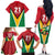 Custom Guyana Champions Reloaded 2025 Family Matching Off The Shoulder Long Sleeve Dress and Hawaiian Shirt Caribbean Cricket Supporter Amazon Warriors - Wonder Print Shop