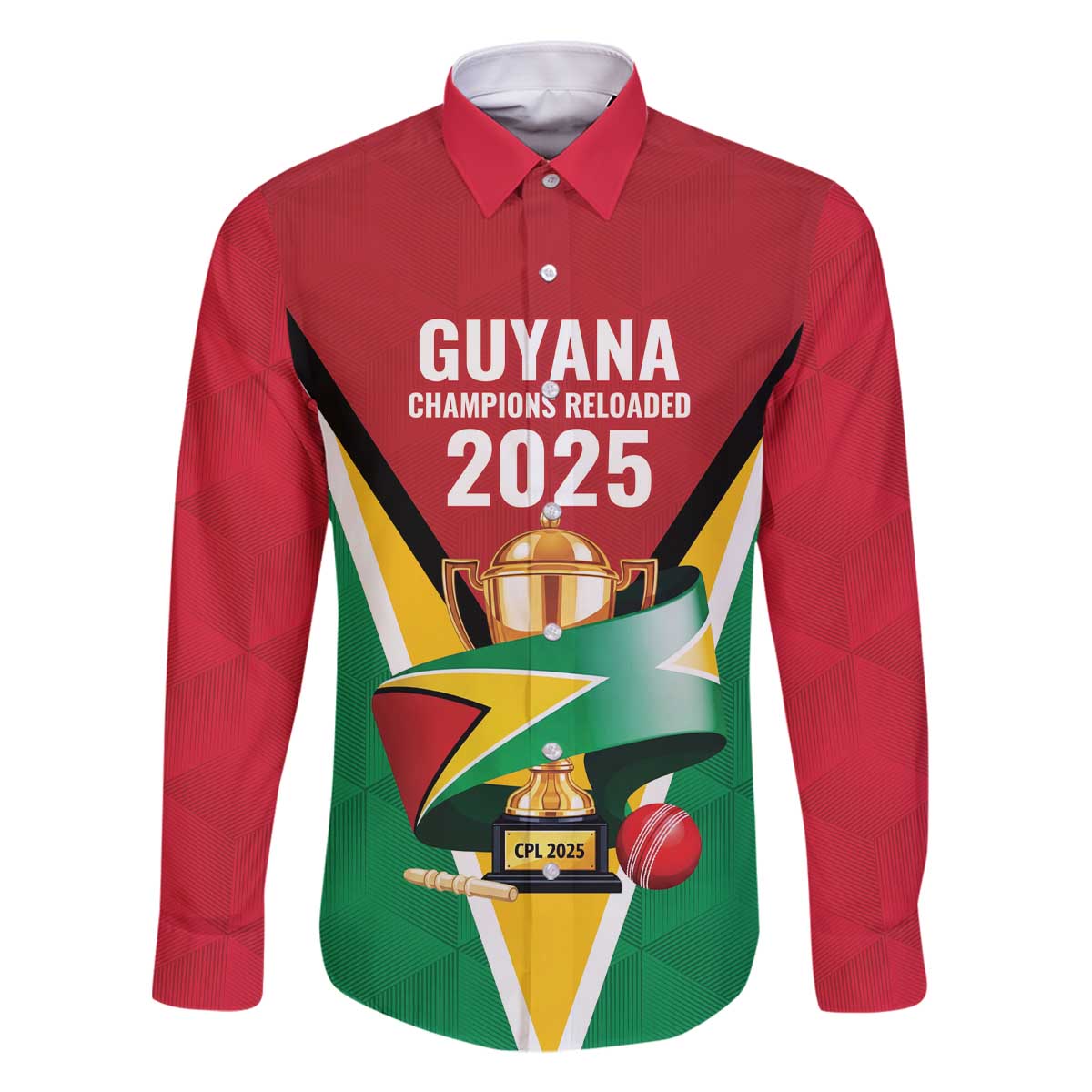 Custom Guyana Champions Reloaded 2025 Family Matching Off The Shoulder Long Sleeve Dress and Hawaiian Shirt Caribbean Cricket Supporter Amazon Warriors - Wonder Print Shop