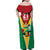 Custom Guyana Champions Reloaded 2025 Family Matching Off Shoulder Maxi Dress and Hawaiian Shirt Caribbean Cricket Supporter Amazon Warriors - Wonder Print Shop