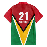 Custom Guyana Champions Reloaded 2025 Family Matching Off Shoulder Short Dress and Hawaiian Shirt Caribbean Cricket Supporter Amazon Warriors - Wonder Print Shop