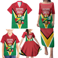 Custom Guyana Champions Reloaded 2025 Family Matching Puletasi and Hawaiian Shirt Caribbean Cricket Supporter Amazon Warriors - Wonder Print Shop