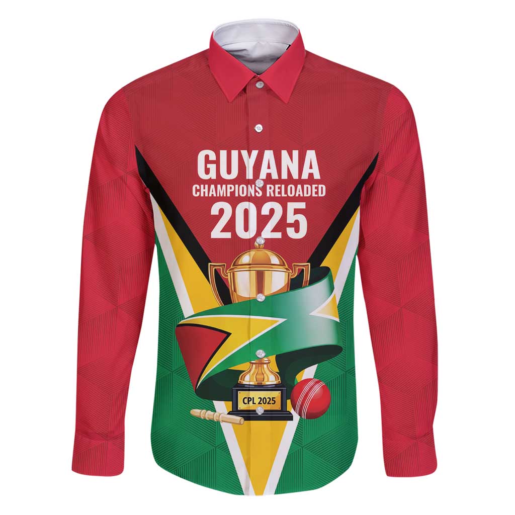 Custom Guyana Champions Reloaded 2025 Family Matching Puletasi and Hawaiian Shirt Caribbean Cricket Supporter Amazon Warriors - Wonder Print Shop