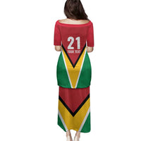 Custom Guyana Champions Reloaded 2025 Family Matching Puletasi and Hawaiian Shirt Caribbean Cricket Supporter Amazon Warriors - Wonder Print Shop