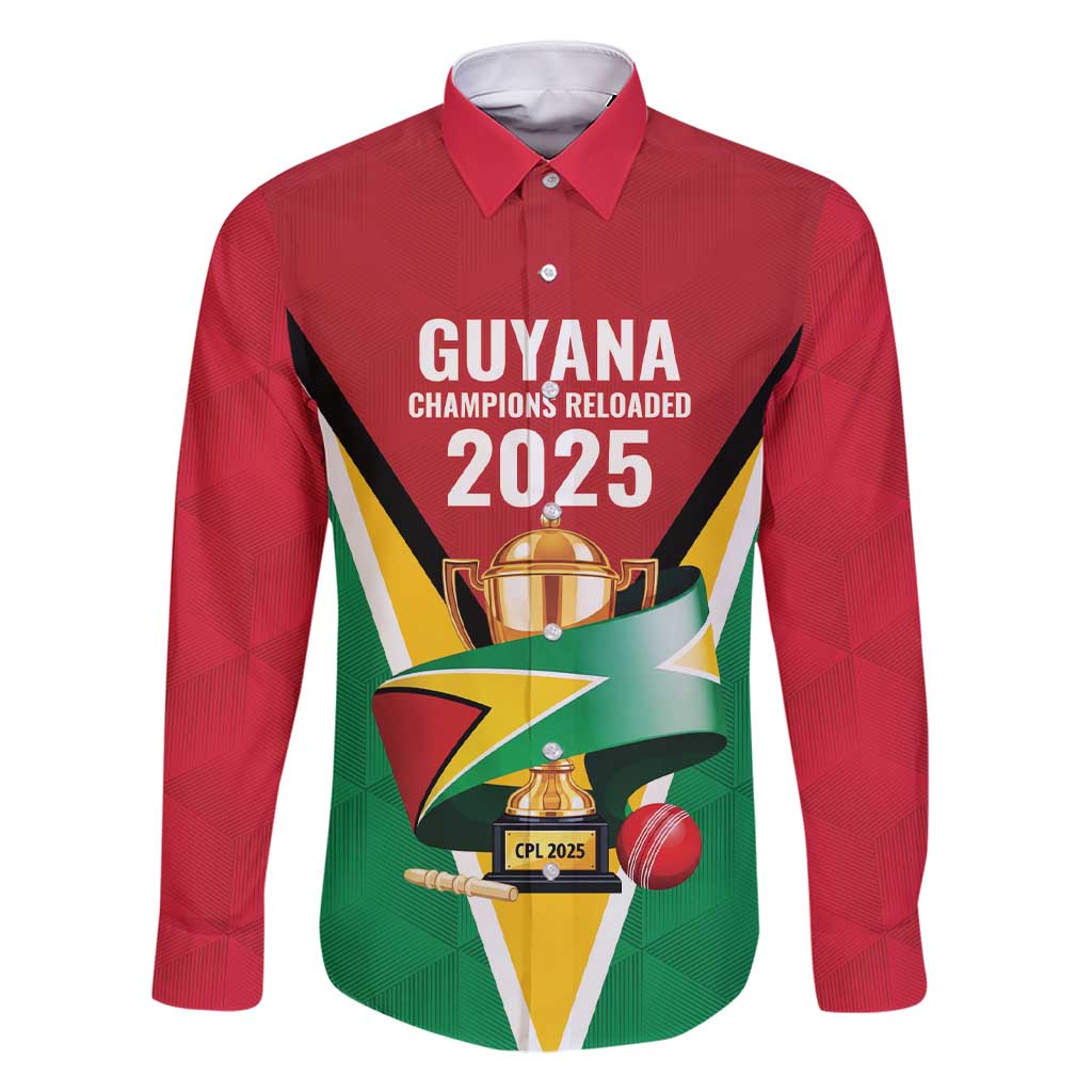 Custom Guyana Champions Reloaded 2025 Family Matching Short Sleeve Bodycon Dress and Hawaiian Shirt Caribbean Cricket Supporter Amazon Warriors - Wonder Print Shop