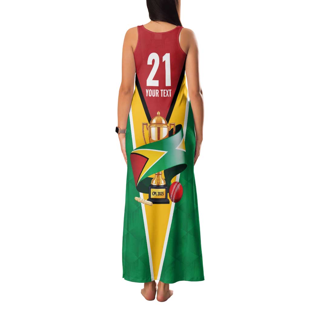 Custom Guyana Champions Reloaded 2025 Family Matching Tank Maxi Dress and Hawaiian Shirt Caribbean Cricket Supporter Amazon Warriors - Wonder Print Shop