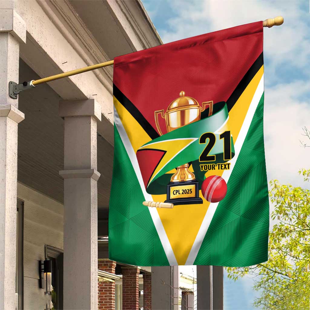 Custom Guyana Champions Reloaded 2025 Garden Flag Caribbean Cricket Supporter Amazon Warriors - Wonder Print Shop