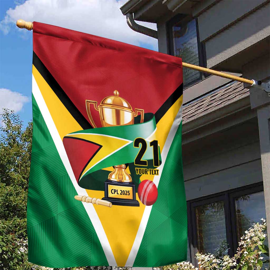 Custom Guyana Champions Reloaded 2025 Garden Flag Caribbean Cricket Supporter Amazon Warriors - Wonder Print Shop