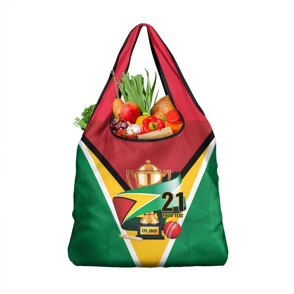 Custom Guyana Champions Reloaded 2025 Grocery Bag Caribbean Cricket Supporter Amazon Warriors - Wonder Print Shop