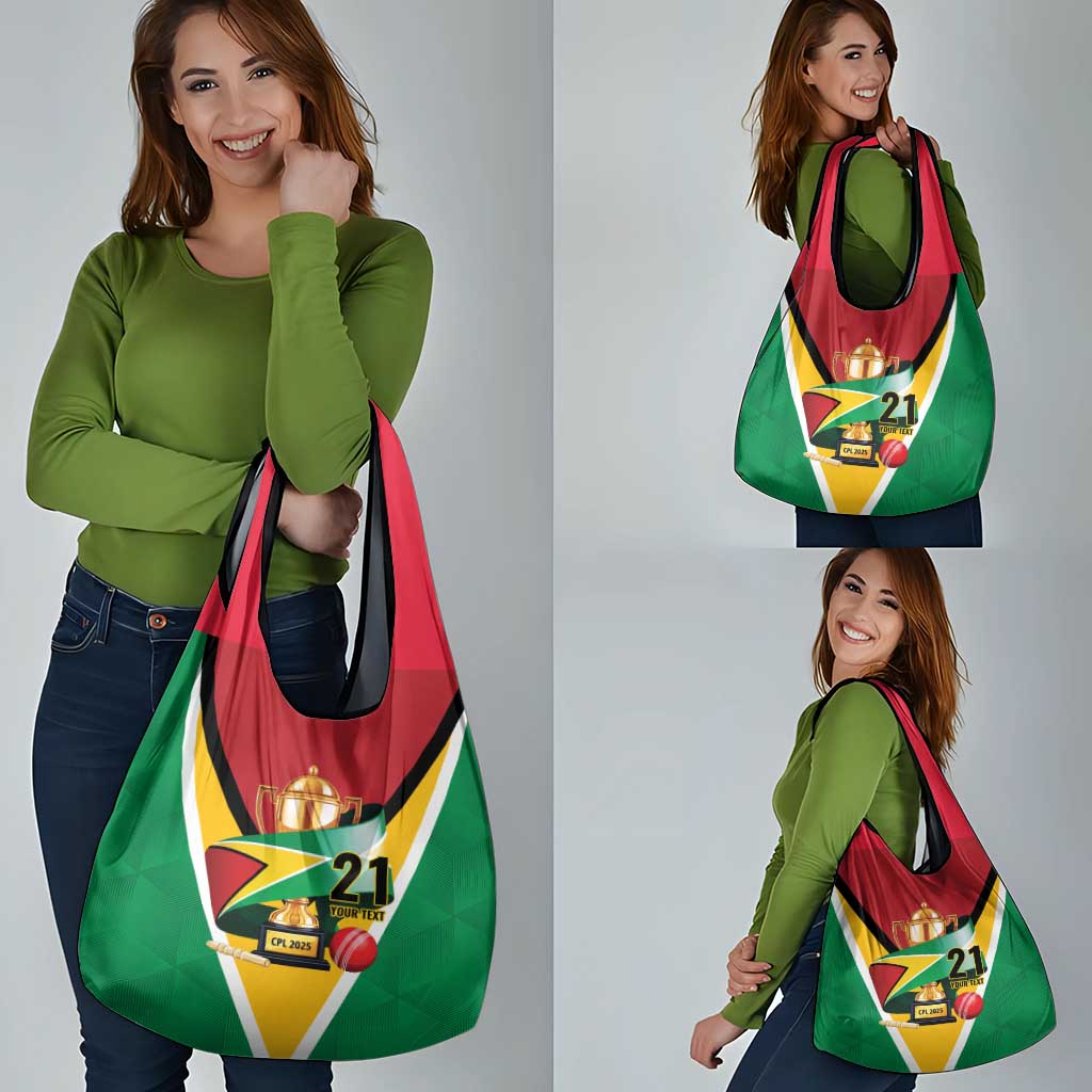 Custom Guyana Champions Reloaded 2025 Grocery Bag Caribbean Cricket Supporter Amazon Warriors - Wonder Print Shop