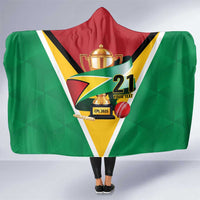 Custom Guyana Champions Reloaded 2025 Hooded Blanket Caribbean Cricket Supporter Amazon Warriors - Wonder Print Shop