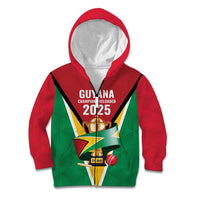 Custom Guyana Champions Reloaded 2025 Kid Hoodie Caribbean Cricket Supporter Amazon Warriors - Wonder Print Shop