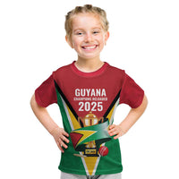 Custom Guyana Champions Reloaded 2025 Kid T Shirt Caribbean Cricket Supporter Amazon Warriors - Wonder Print Shop