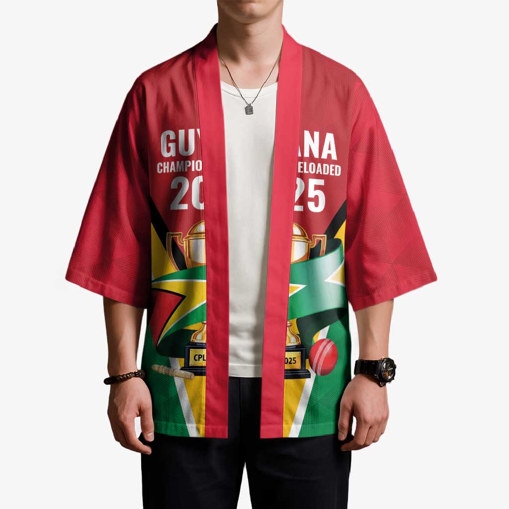 Custom Guyana Champions Reloaded 2025 Kimono Caribbean Cricket Supporter Amazon Warriors - Wonder Print Shop