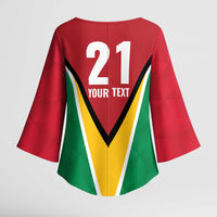 Custom Guyana Champions Reloaded 2025 Kimono Sleeve Blouse Caribbean Cricket Supporter Amazon Warriors - Wonder Print Shop