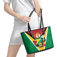 Custom Guyana Champions Reloaded 2025 Leather Tote Bag Caribbean Cricket Supporter Amazon Warriors - Wonder Print Shop