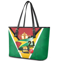 Custom Guyana Champions Reloaded 2025 Leather Tote Bag Caribbean Cricket Supporter Amazon Warriors - Wonder Print Shop