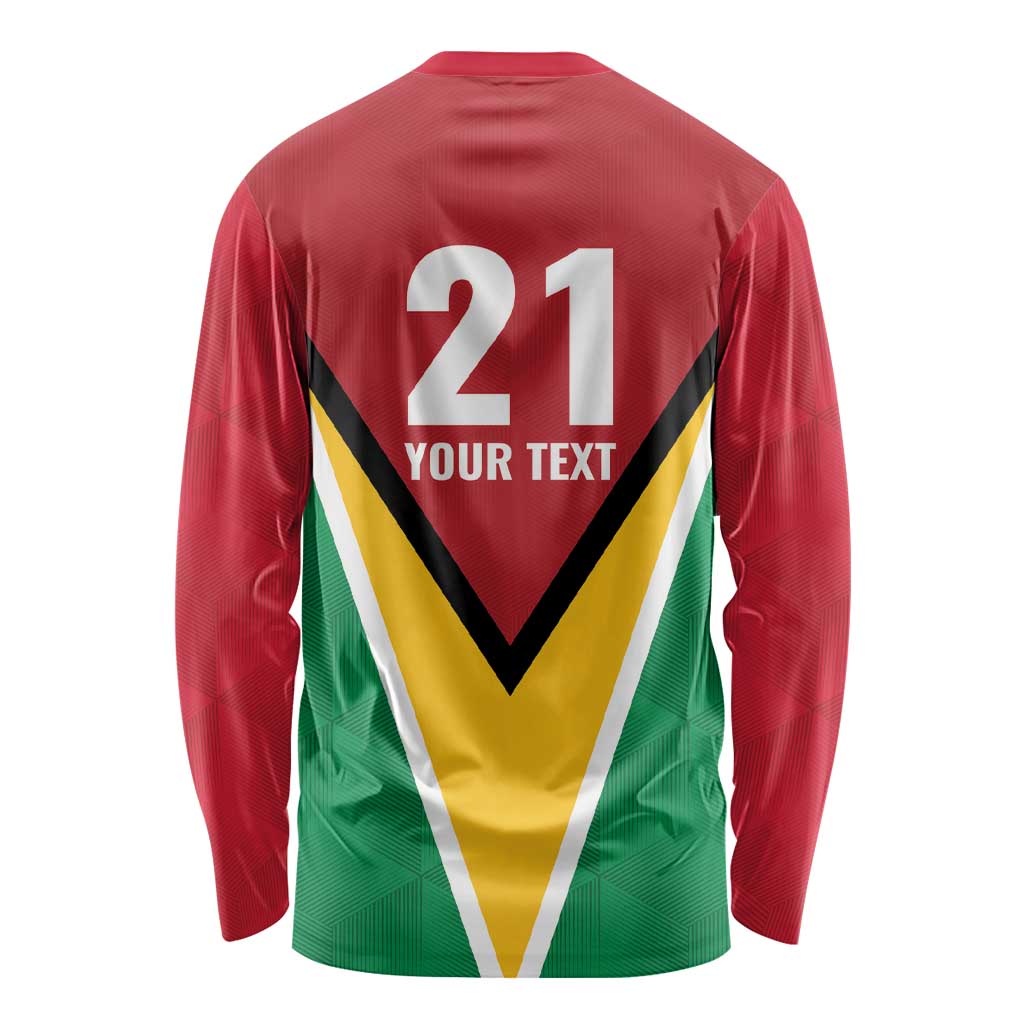 Custom Guyana Champions Reloaded 2025 Long Sleeve Shirt Caribbean Cricket Supporter Amazon Warriors - Wonder Print Shop