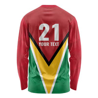 Custom Guyana Champions Reloaded 2025 Long Sleeve Shirt Caribbean Cricket Supporter Amazon Warriors - Wonder Print Shop