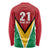 Custom Guyana Champions Reloaded 2025 Long Sleeve Shirt Caribbean Cricket Supporter Amazon Warriors - Wonder Print Shop
