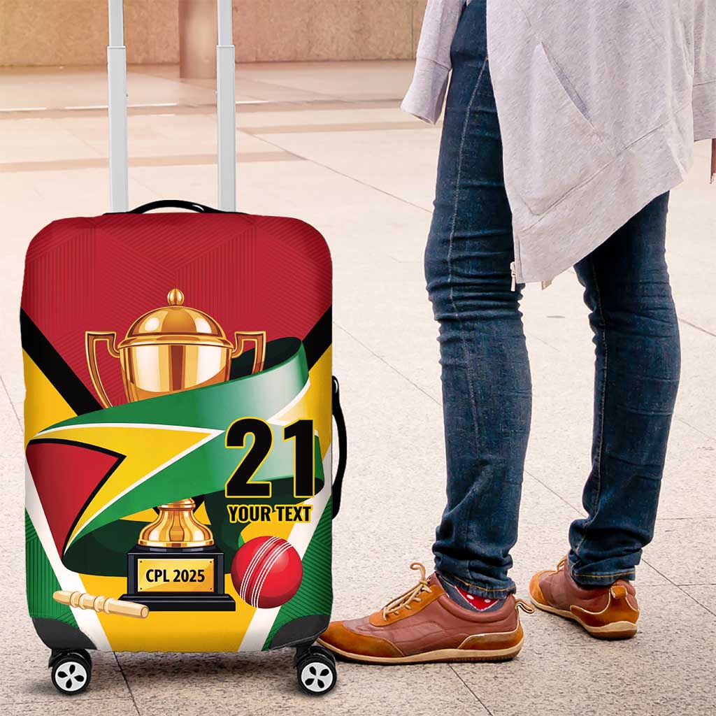 Custom Guyana Champions Reloaded 2025 Luggage Cover Caribbean Cricket Supporter Amazon Warriors - Wonder Print Shop