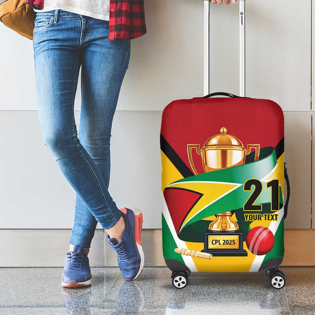 Custom Guyana Champions Reloaded 2025 Luggage Cover Caribbean Cricket Supporter Amazon Warriors - Wonder Print Shop