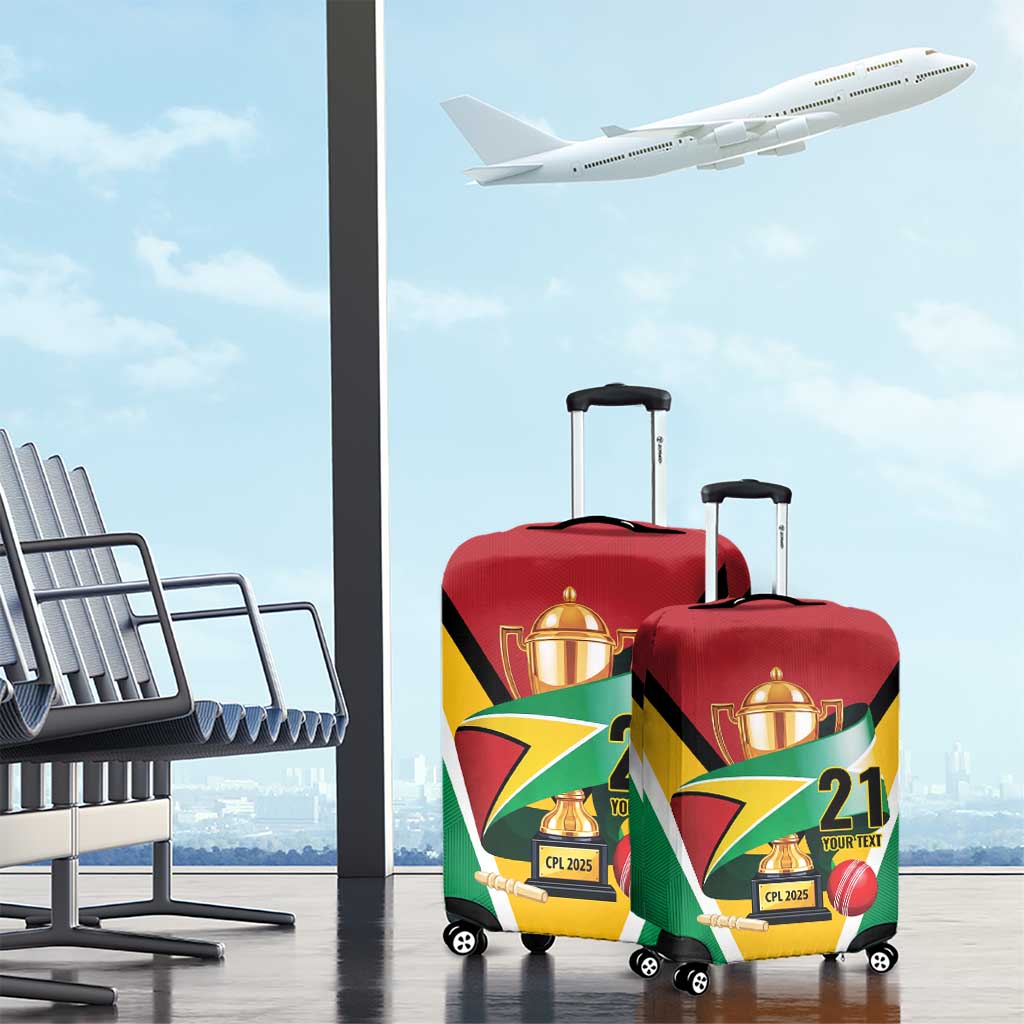 Custom Guyana Champions Reloaded 2025 Luggage Cover Caribbean Cricket Supporter Amazon Warriors - Wonder Print Shop