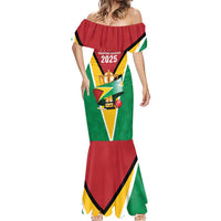 Custom Guyana Champions Reloaded 2025 Mermaid Dress Caribbean Cricket Supporter Amazon Warriors - Wonder Print Shop