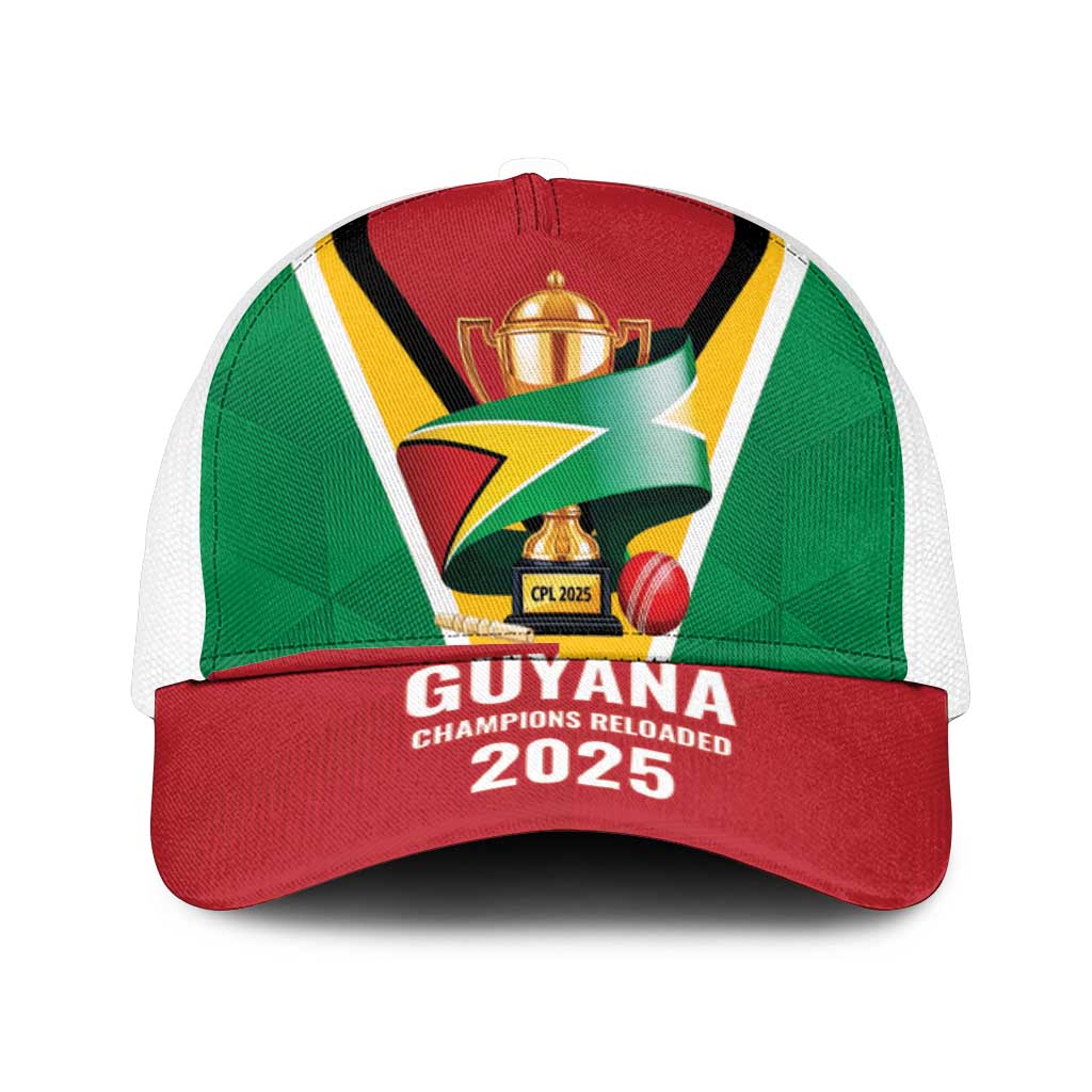 Guyana Champions Reloaded 2025 Mesh Trucker Cap Caribbean Cricket Supporter Amazon Warriors - Wonder Print Shop