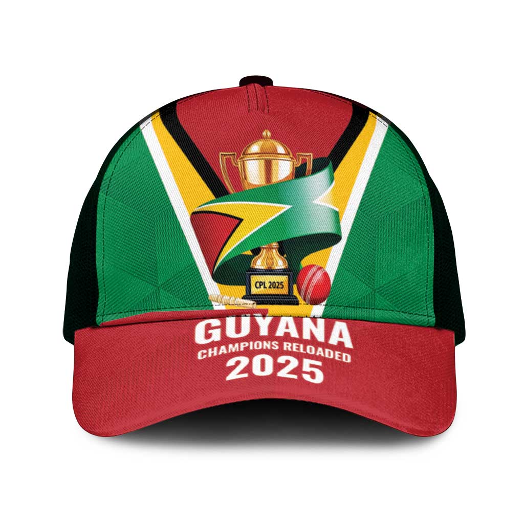 Guyana Champions Reloaded 2025 Mesh Trucker Cap Caribbean Cricket Supporter Amazon Warriors - Wonder Print Shop