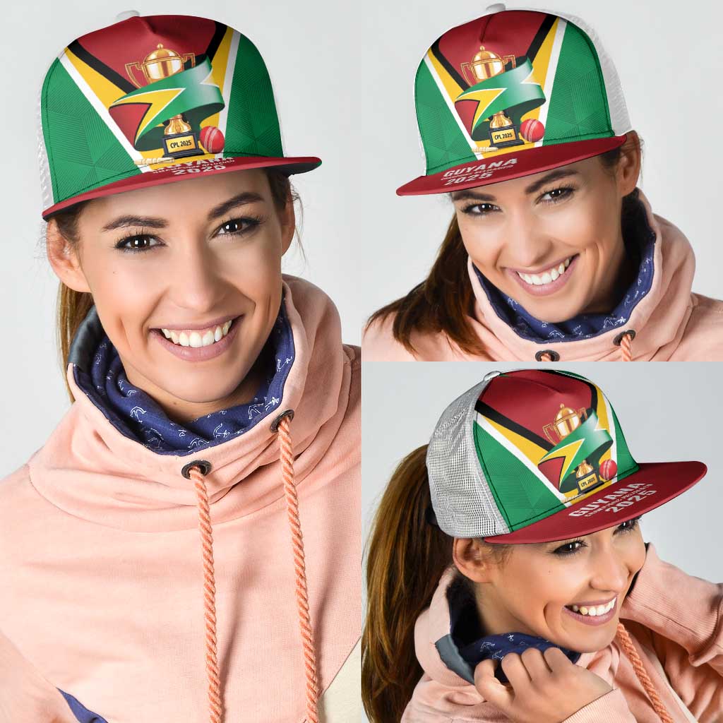 Guyana Champions Reloaded 2025 Mesh Trucker Cap Caribbean Cricket Supporter Amazon Warriors - Wonder Print Shop
