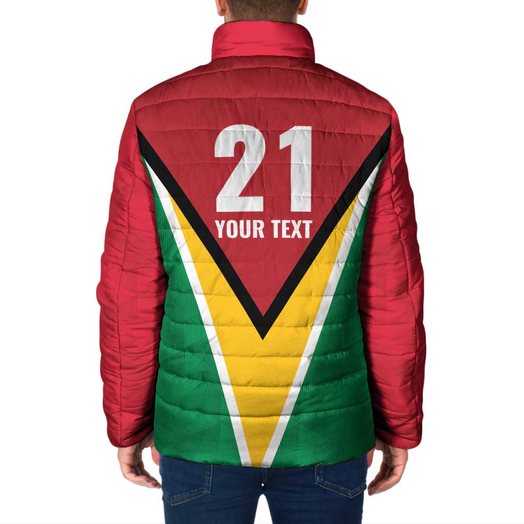 Custom Guyana Champions Reloaded 2025 Padded Jacket Caribbean Cricket Supporter Amazon Warriors - Wonder Print Shop