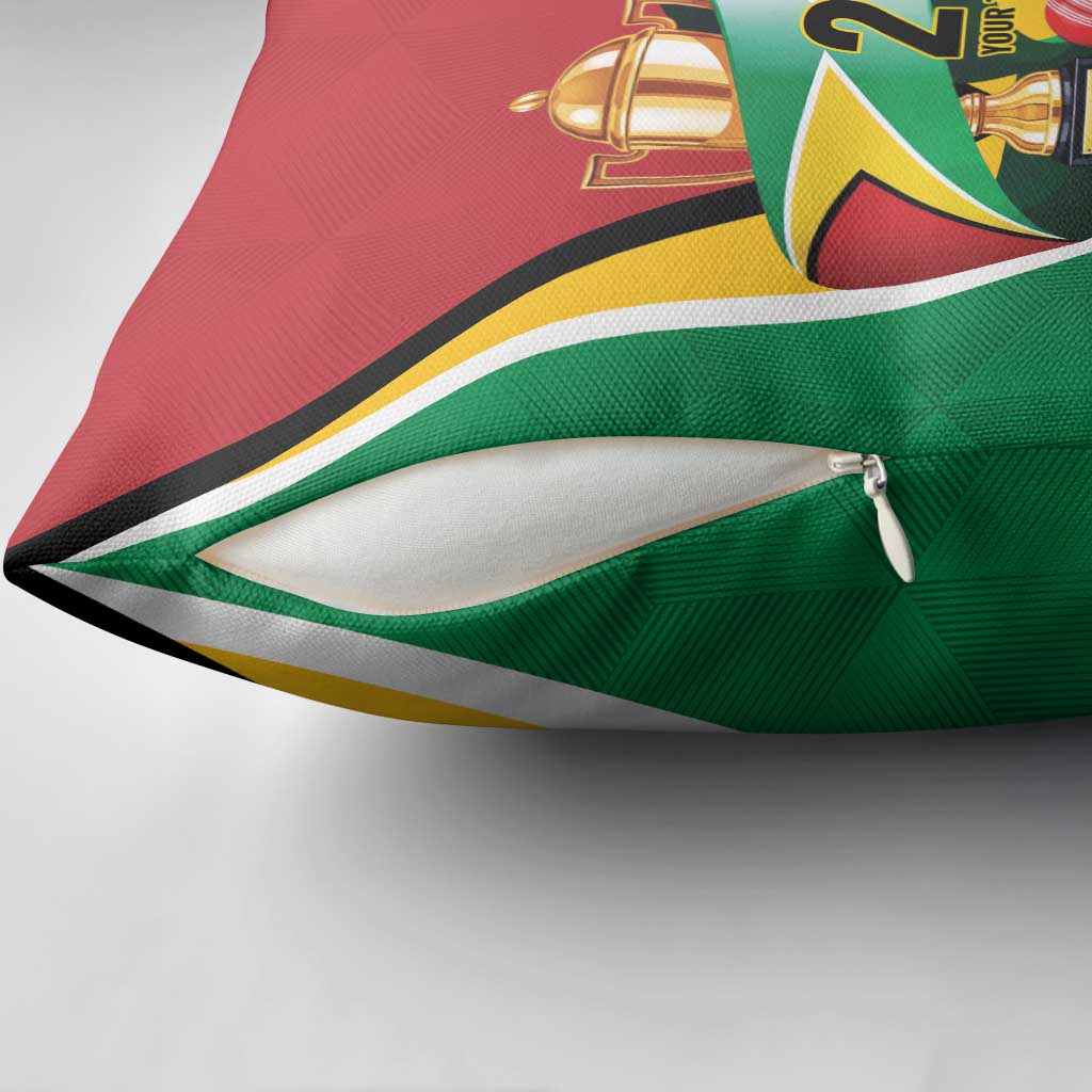 Custom Guyana Champions Reloaded 2025 Pillow Cover Caribbean Cricket Supporter Amazon Warriors - Wonder Print Shop