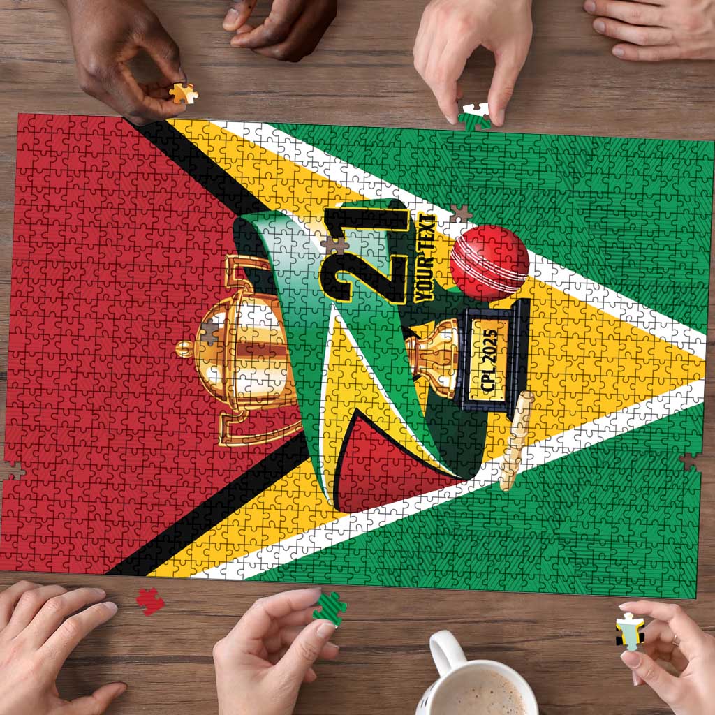 Custom Guyana Champions Reloaded 2025 Puzzle Caribbean Cricket Supporter Amazon Warriors - Wonder Print Shop