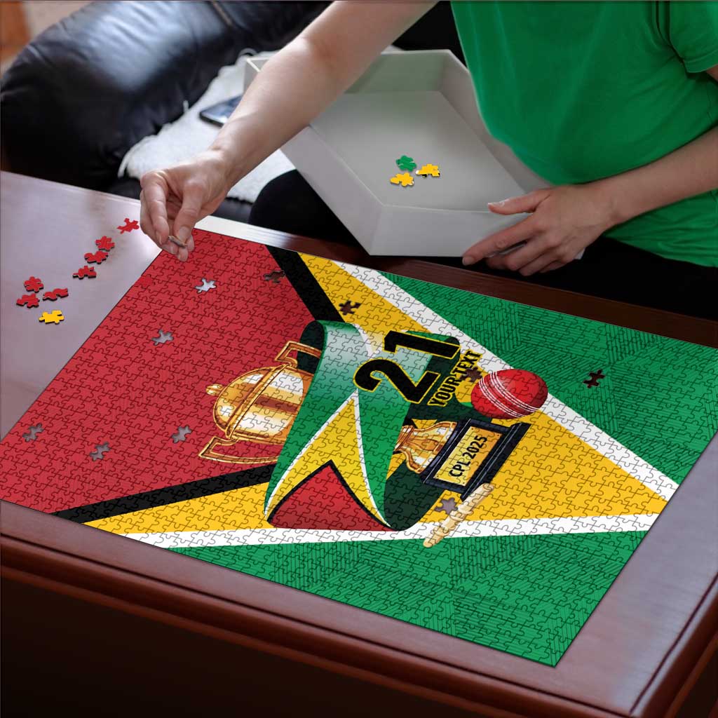 Custom Guyana Champions Reloaded 2025 Puzzle Caribbean Cricket Supporter Amazon Warriors - Wonder Print Shop