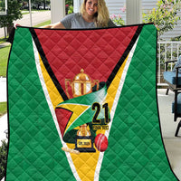 Custom Guyana Champions Reloaded 2025 Quilt Caribbean Cricket Supporter Amazon Warriors - Wonder Print Shop