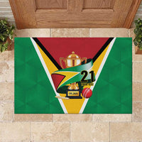 Custom Guyana Champions Reloaded 2025 Rubber Doormat Caribbean Cricket Supporter Amazon Warriors - Wonder Print Shop