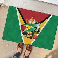 Custom Guyana Champions Reloaded 2025 Rubber Doormat Caribbean Cricket Supporter Amazon Warriors - Wonder Print Shop