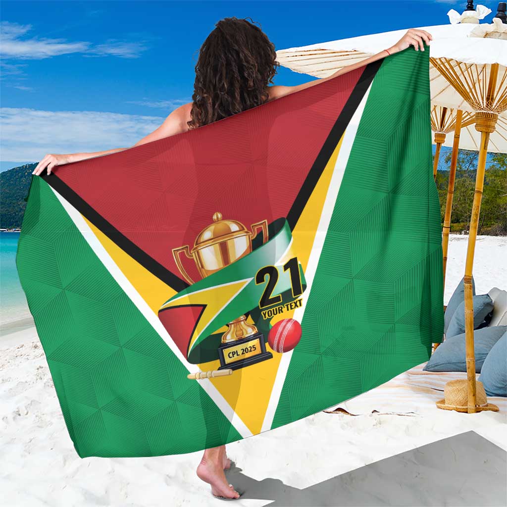 Custom Guyana Champions Reloaded 2025 Sarong Caribbean Cricket Supporter Amazon Warriors - Wonder Print Shop