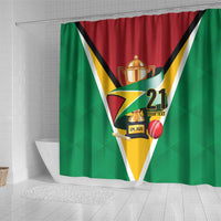 Custom Guyana Champions Reloaded 2025 Shower Curtain Caribbean Cricket Supporter Amazon Warriors - Wonder Print Shop