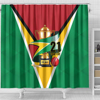 Custom Guyana Champions Reloaded 2025 Shower Curtain Caribbean Cricket Supporter Amazon Warriors - Wonder Print Shop