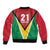 Custom Guyana Champions Reloaded 2025 Sleeve Zip Bomber Jacket Caribbean Cricket Supporter Amazon Warriors - Wonder Print Shop
