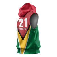 Custom Guyana Champions Reloaded 2025 Sleeveless Hoodie Caribbean Cricket Supporter Amazon Warriors - Wonder Print Shop