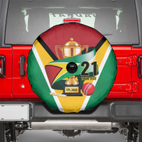 Custom Guyana Champions Reloaded 2025 Spare Tire Cover Caribbean Cricket Supporter Amazon Warriors - Wonder Print Shop
