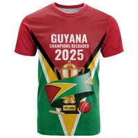 Custom Guyana Champions Reloaded 2025 T Shirt Caribbean Cricket Supporter Amazon Warriors - Wonder Print Shop