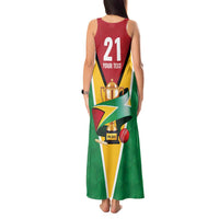Custom Guyana Champions Reloaded 2025 Tank Maxi Dress Caribbean Cricket Supporter Amazon Warriors - Wonder Print Shop